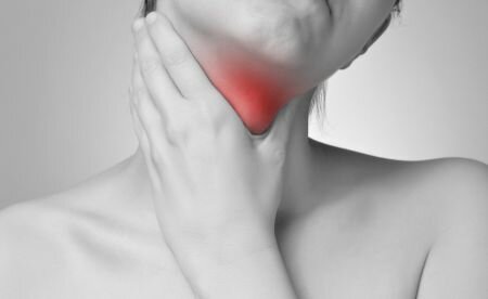 のどの痛み、腫れなどの症状